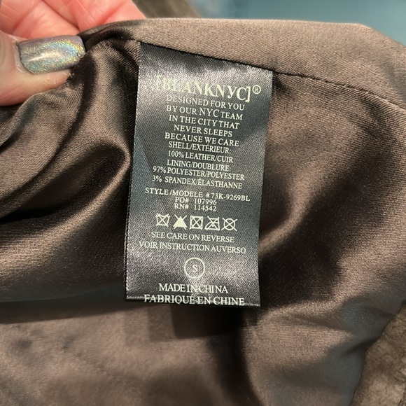 BLANC NYC  100% Genuine leather jacket - Picture 10 of 10
